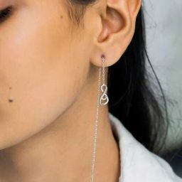 Shaya 92.5 Sterling Silver Infinite Wisdom Earrings for Women-picture-40