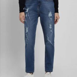 Forever 21 Blue Cotton Mid Rise Jeans-picture-34
