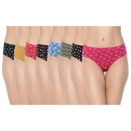 Dollar Missy Multicolor Printed Hipster Panty (Pack  of 8)-6