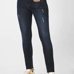 Only Navy Skinny Fit Low Rise Jeans-image-12
