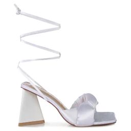 London Rag Women's White Gladiator Sandals-image-55