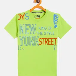 Duke Kids Green Printed T-Shirt-image-53