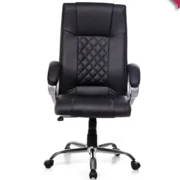 Adiko Systems Black Sleek Executive Revolving Office Chai-62