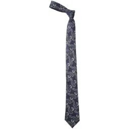 Louis Philippe Navy Blue Printed Tie-image-50