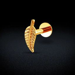 Joyalukkas 22k Leaf Gold Nosepin for Women-image-53