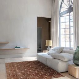 Ddecor Rugs Brown Polypropylene Geometric Rugs-39