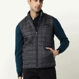 Rare Rabbit Black Nylon Solid Regular Fit Jacket-picture-5