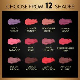 MyGlamm Manish Malhotra Powder Matte Lipstick Cocoa Addition - 4 gm image 4