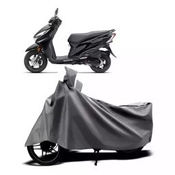 Auto Pearl Two Wheeler Cover with Bag for Honda Grazia, Silver-image-23