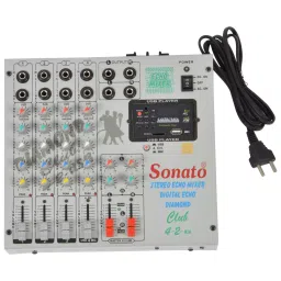 Sonato Club 4.2 4 Channel USB Audio Mixer (Grey)-15
