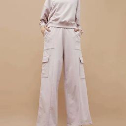 Ginger by Lifestyle Pink Cotton Plain Flared Pants-picture-41