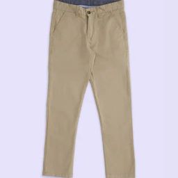 Pantaloons Junior Beige Cotton Regular Fit Trousers-picture-3