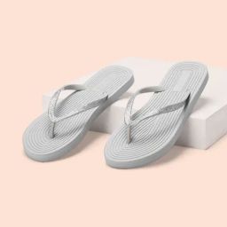 Forever Glam by Pantaloons Women's Grey Flip Flops-picture-20