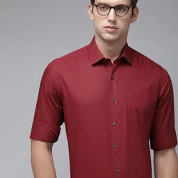Arrow Solid Manhattan Slim Fit Pure Cotton Formal Shirt-picture-29
