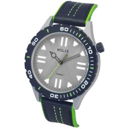 Helix By Timex Men Grey Round Dial Analog Watch - TW052HG03 image 2