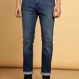 Wrangler Jacksville Blue Comfort Fit Lightly Washed Jeans-picture-6