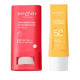DOT & KEY SPF 50 Sunscreen Duo - Strawberry Dew Stick 20g & Vitamin C+E Lotion 50g-34