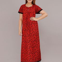 MAYA PRINT Printed Maxi Nightdress-picture-54