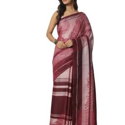 Navyasa By Liva Maroon Jacquard Saree-picture-47