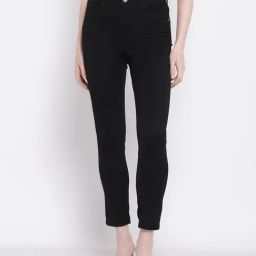 Cantabil Black Cotton Regular Fit Mid Rise Jeans-image-44