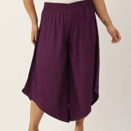 theRebelinme Plum Relaxed Fit High Rise Plus Size Culottes-picture-21