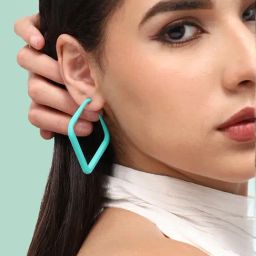 Sohi Gold Plated Casual Designer Hoop Earrings-image-71