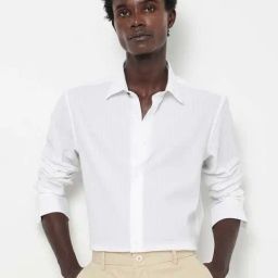 Rare Rabbit White Regular Fit Stripes Shirt-image-45