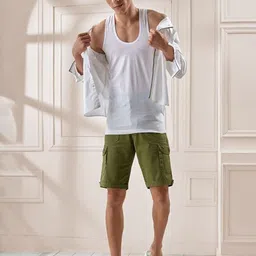 CAVENDERS Pack of 4 Cotton Gym Vest-picture-43