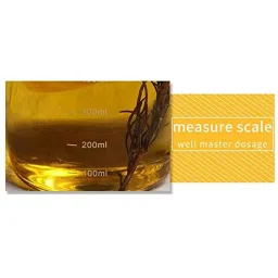 Femora Borosilicate Glass Oil Dispenser & Stoppers Bottle with Handle (1000 ml) - Set of 1 image 3