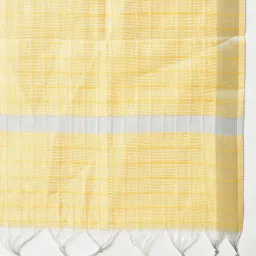 Aurelia Yellow Woven Pattern Dupatta image 4