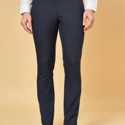 Peregrine by Pantaloons Total Eclipse Slim Fit Trousers-image-3