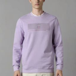 Louis Philippe Purple Regular Fit Printed Sweatshirt-picture-35