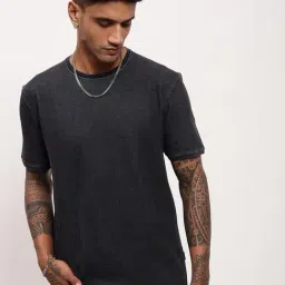 showoffff Showoff Black Cotton Slim Fit T-Shirt-picture-23