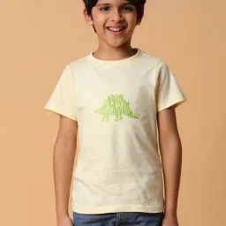 Tales & Stories Kids Cream Cotton Embroidered T-Shirt-picture-12