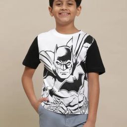 Kidsville Batman Printed Multi Color Tshirt For Boys-picture-42