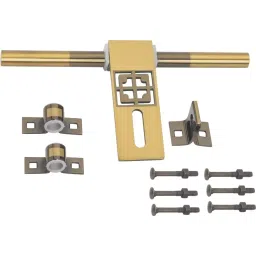 Atom White Metal Black Gold Finish Adjustable Latch, AD-ZN-LEMON-10-BG-01 image 3
