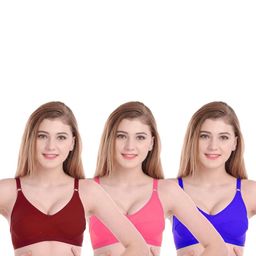 Samvar Multi Cotton Non-Wired Non Padded Minimizer Bra-picture-24