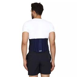 Reify Premium Lumbar Support Waist Belt in Blue Color for Lower Back Support, Size M-8
