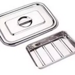 IB BASICS Stainless Steel Instrumental Tray with Cover 10x8 Inch-9