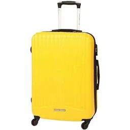 Tommy Hilfiger Yellow 4 Wheel Large Hard Cabin Trolley - 51 cm-image-87