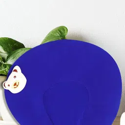 NeonateCare Infants Kids Blue Self Design Pure Cotton Mustard Seed Round Pillow-image-38