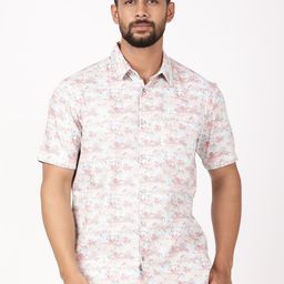 Indian Terrain Men Classic Slim Fit Floral Printed Casual Shirt-picture-43