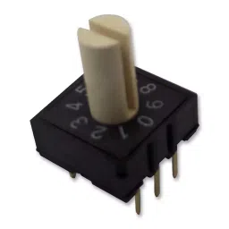 MULTICOMP PRO Rotary Coded Switches SWITCH, ROTARY, THT, 10X10, 10 POS, 4X1, MCRH4HAF-10R-V-B-picture-14