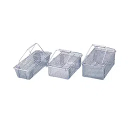 AS ONE Universal Basket with Stainless Steel Lid 260 x 102 x 70 mm, 4-105-03-91