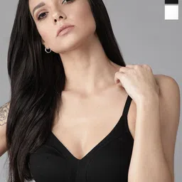 The Roadster Lifestyle Co Pack Of 2 Non-Padded Bra-46