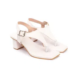 Mast & Harbour Party Block Sandals with Buckles-34