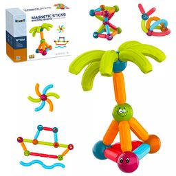 Kidology Kids Montessori Toys Magnetic Balls and Rods Set Multicolour - 38 Pieces-8