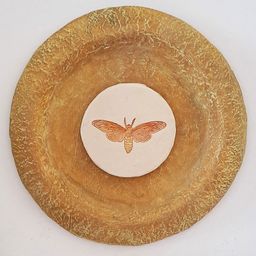 Aranya Earthcraft hand-made block printed wall plate-23