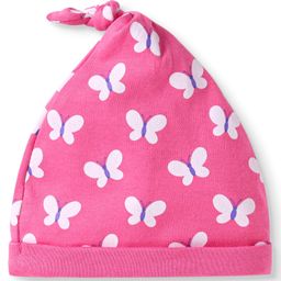Babyhug 100% Cotton Knit Cap With Butterfly Print - Pink-image-62