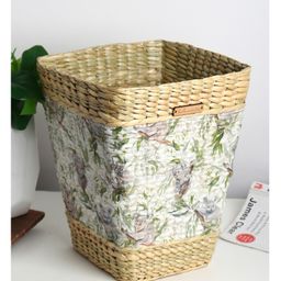 HABEREINDIA Seagrass Dustbin | Waste Bin Basket - Multi-image-12